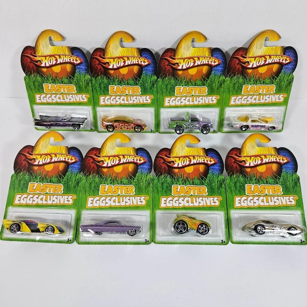 Hot Wheels Easter Eggsclusives‎ Complete Set of 8 Die-Cast Cars 2007 Mattel